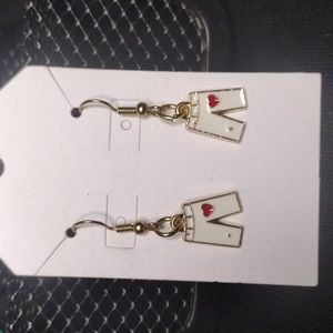 White Pants w/ a ❤️ Earrings